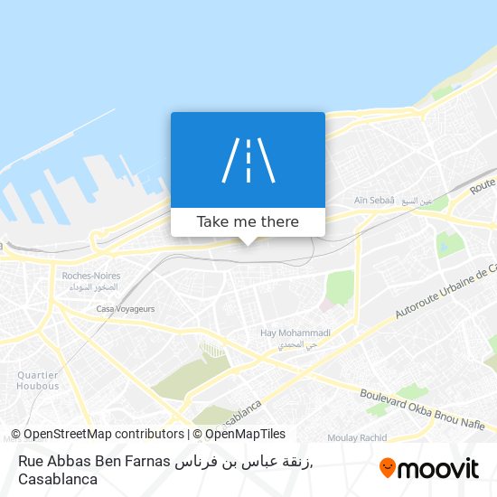 Rue Abbas Ben Farnas زنقة عباس بن فرناس map