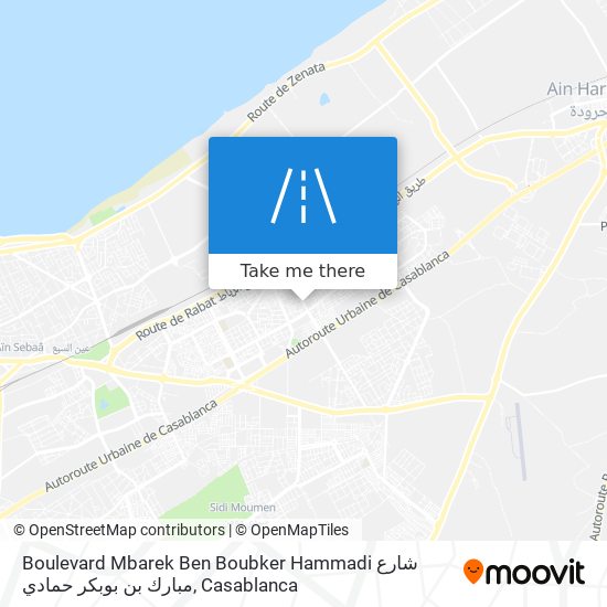 Boulevard Mbarek Ben Boubker Hammadi شارع مبارك بن بوبكر حمادي plan