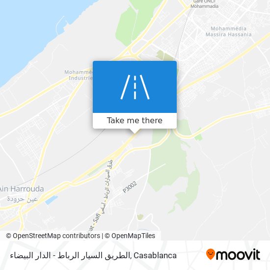 الطريق السيار الرباط - الدار البيضاء map