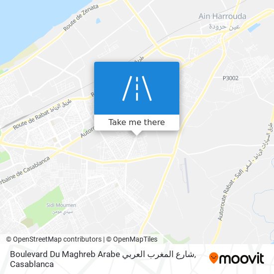 Boulevard Du Maghreb Arabe شارع المغرب العربي plan