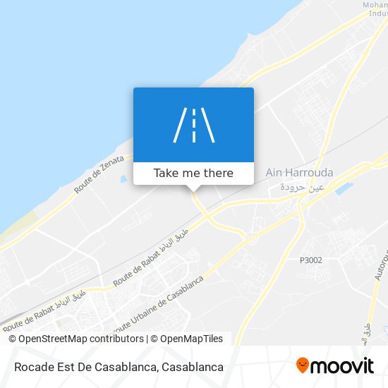 Rocade Est De Casablanca map