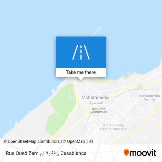 Rue Oued Zem زنقة واد زم map