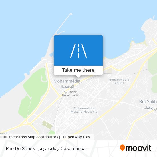 Rue Du Souss زنقة سوس plan