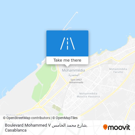 Boulevard Mohammed V شارع محمد الخامس plan