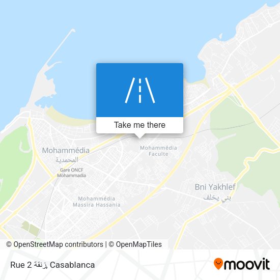 Rue 2 زنقة map