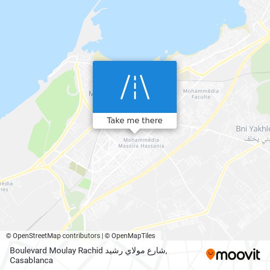 Boulevard Moulay Rachid شارع مولاي رشيد plan