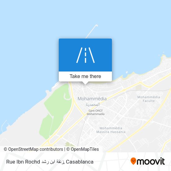 Rue Ibn Rochd زنقة ابن رشد map