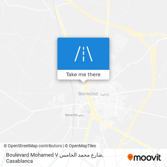 Boulevard Mohamed V شارع محمد الخامس map