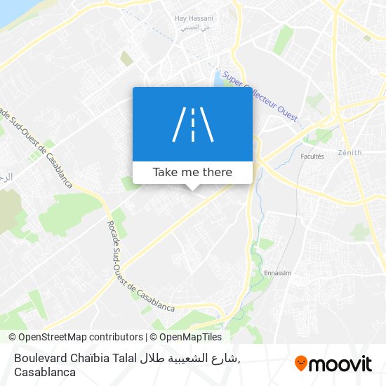 Boulevard Chaïbia Talal شارع الشعيبية طلال map