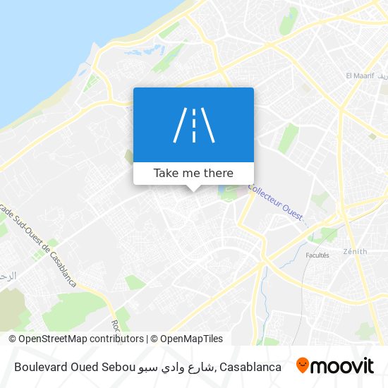 Boulevard Oued Sebou شارع وادي سبو plan