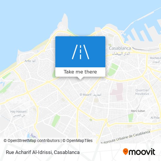 Rue Acharif Al-Idrissi map