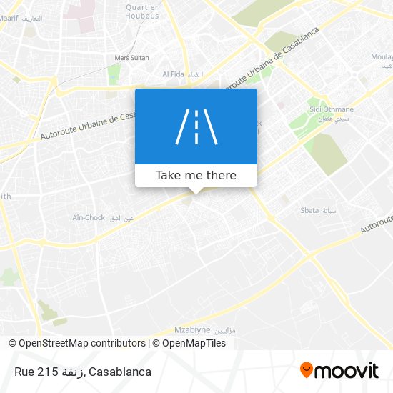 Rue 215 زنقة map