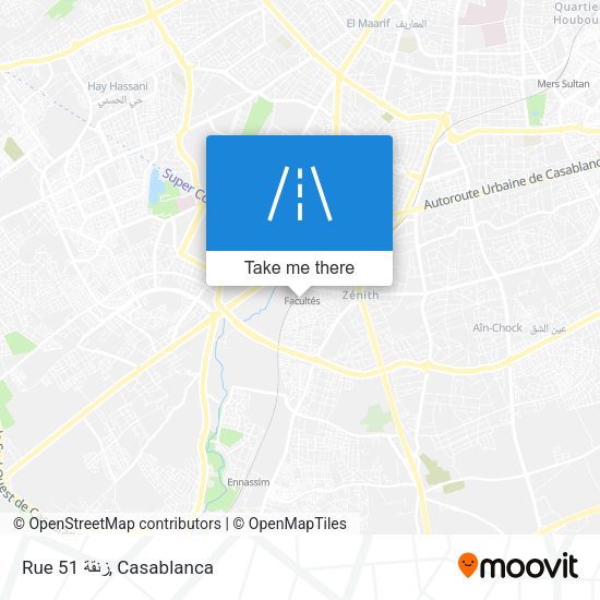 Rue 51 زنقة map