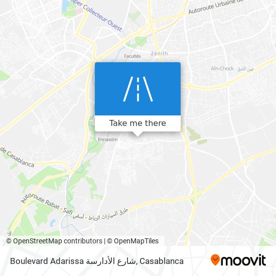 Boulevard Adarissa شارع الأدارسة plan