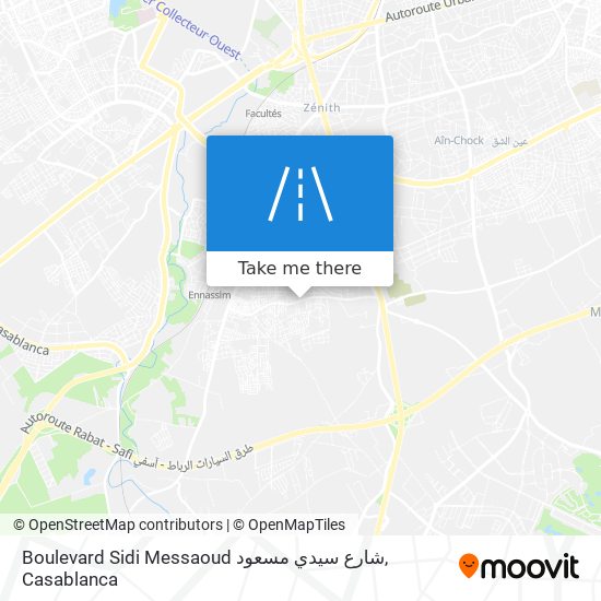 Boulevard Sidi Messaoud شارع سيدي مسعود map