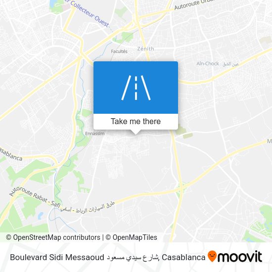 Boulevard Sidi Messaoud شارع سيدي مسعود map