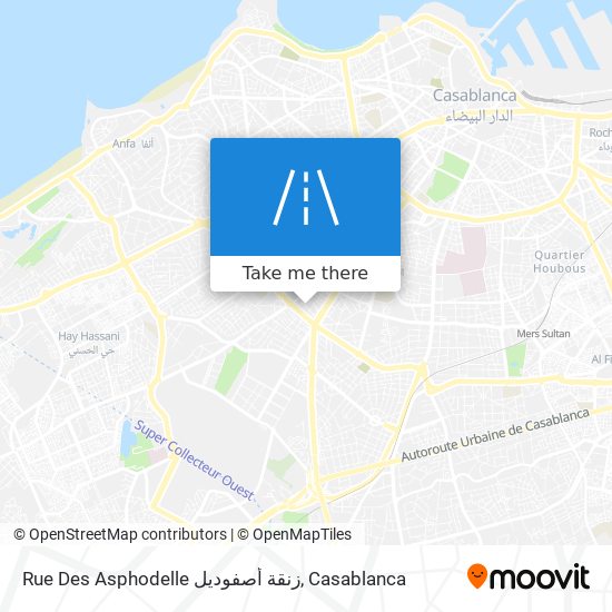 Rue Des Asphodelle زنقة أصفوديل plan