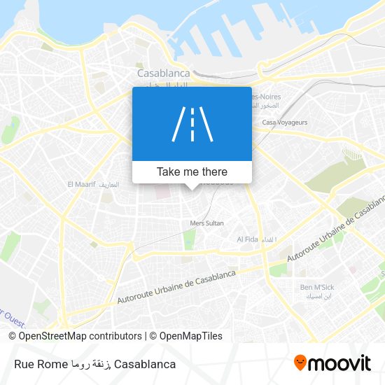 Rue Rome زنقة روما map