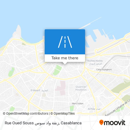 Rue Oued Souss زنقة واد سوس plan