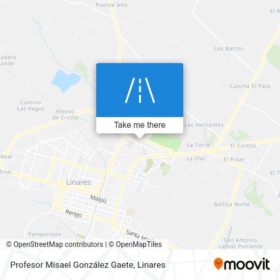 Mapa de Profesor Misael González Gaete