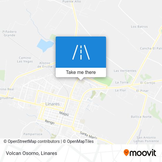 Mapa de Volcan Osorno