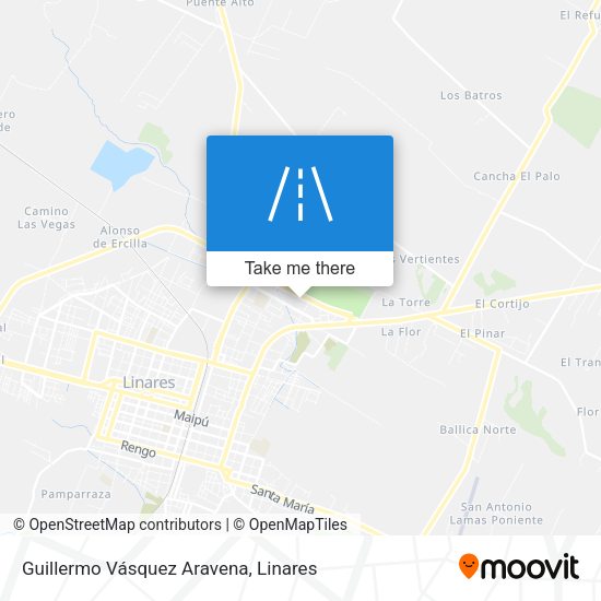 Mapa de Guillermo Vásquez Aravena