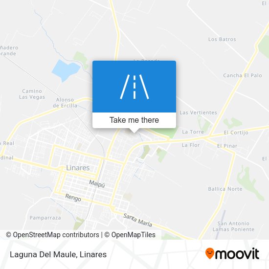 Mapa de Laguna Del Maule