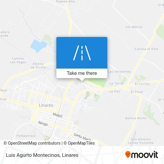 Luis Agurto Montecinos map