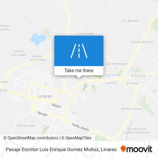 Pasaje Escritor Luis Enrique Goméz Muñoz map