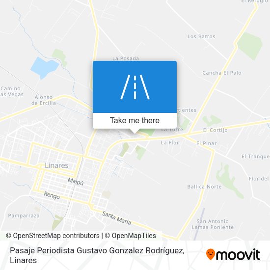 Pasaje Periodista Gustavo Gonzalez Rodríguez map