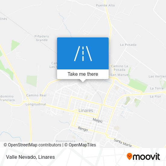 Mapa de Valle Nevado