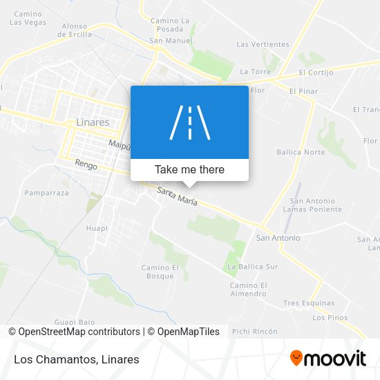 Mapa de Los Chamantos
