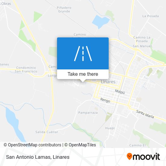 Mapa de San Antonio Lamas