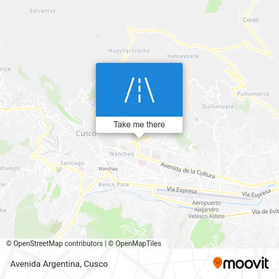 Mapa de Avenida Argentina