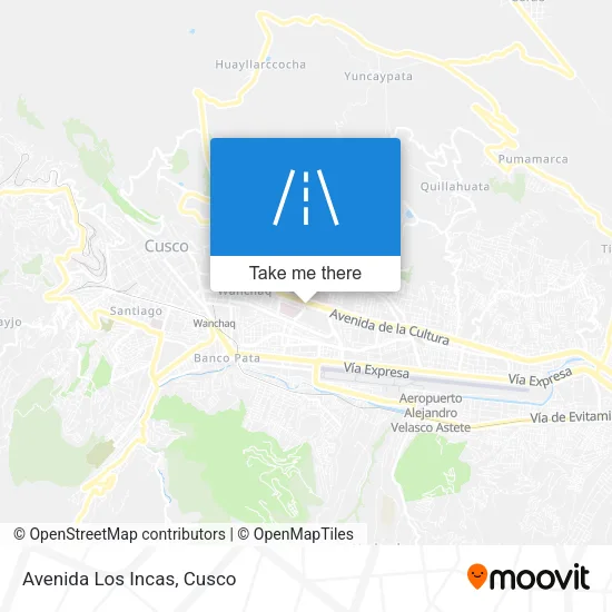 Avenida Los Incas map