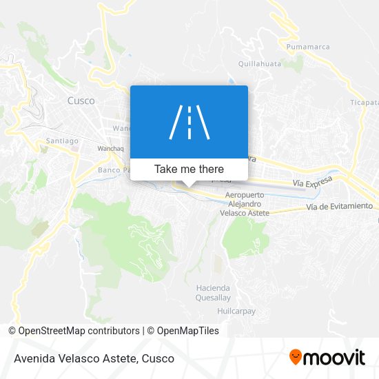 Mapa de Avenida Velasco Astete