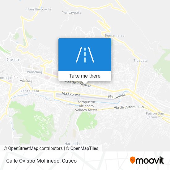 Mapa de Calle Ovispo Mollinedo