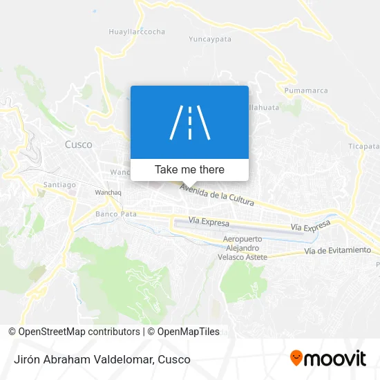 Jirón Abraham Valdelomar map