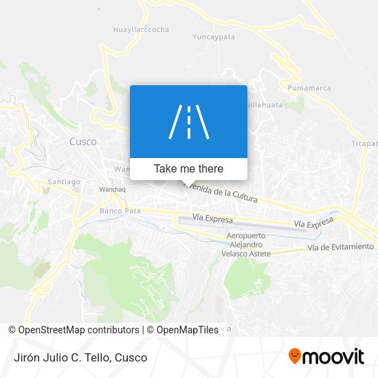 Jirón Julio C. Tello map