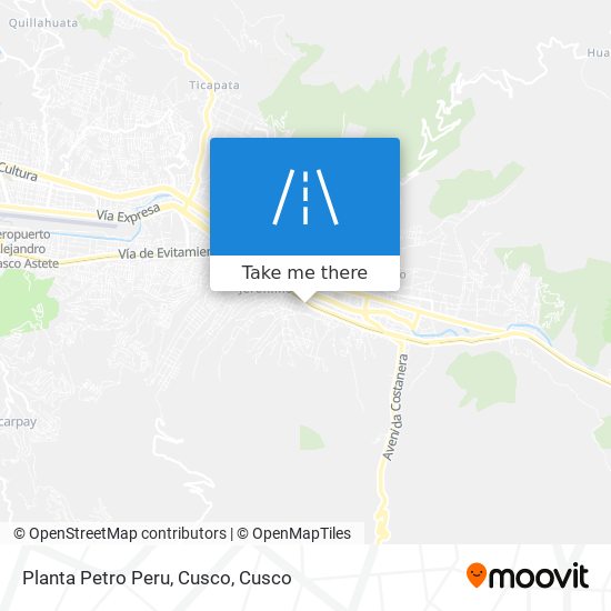 Planta Petro Peru, Cusco map