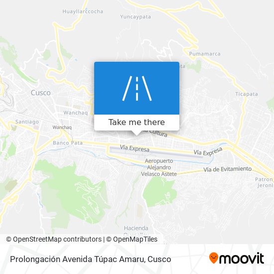 Prolongación Avenida Túpac Amaru map