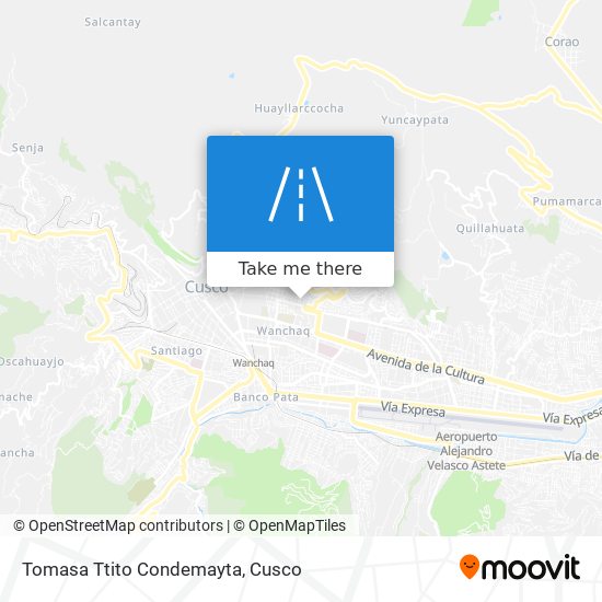 Tomasa Ttito Condemayta map