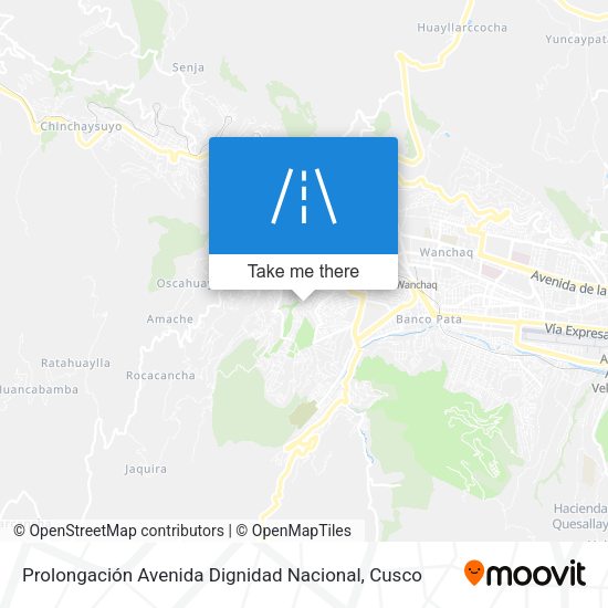 Prolongación Avenida Dignidad Nacional map