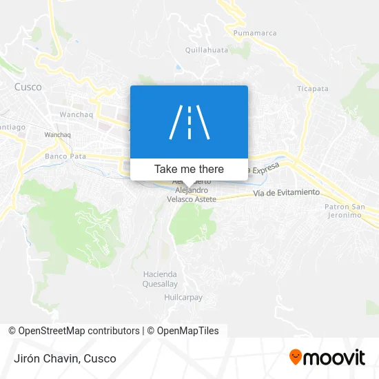 Jirón Chavin map