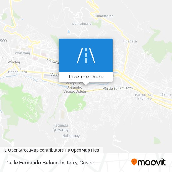 Calle Fernando Belaunde Terry map