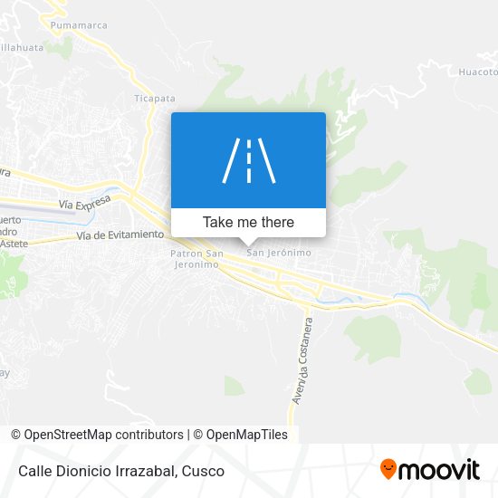 Mapa de Calle Dionicio Irrazabal