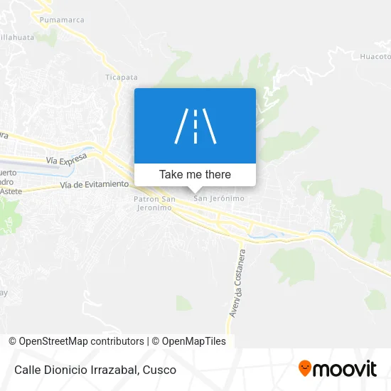 Mapa de Calle Dionicio Irrazabal