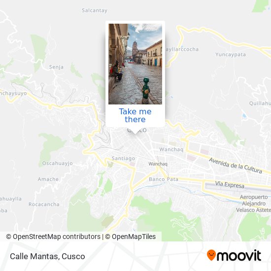 Calle Mantas map