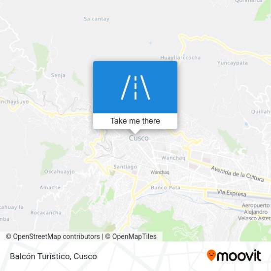 Balcón Turístico map