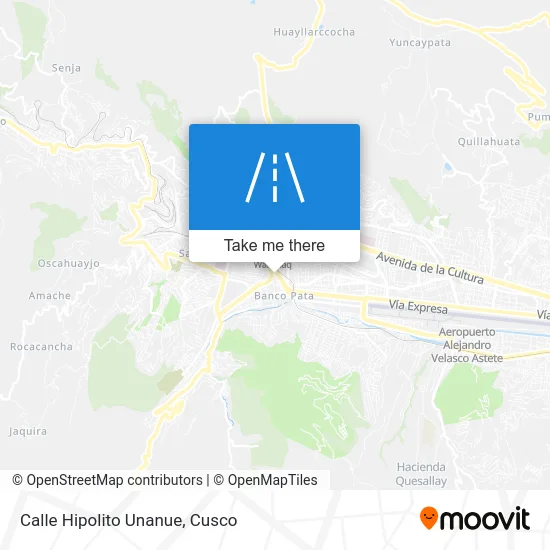 Mapa de Calle Hipolito Unanue